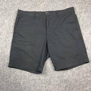 Theory Zane Shorts Mens 38 Black Striped 9" Inseam Golf Preppy